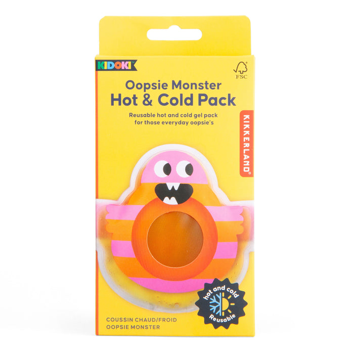 Kikkerland | Oopsie Monster Hot & Cold Pack 3 Assorted Multi-Coloured