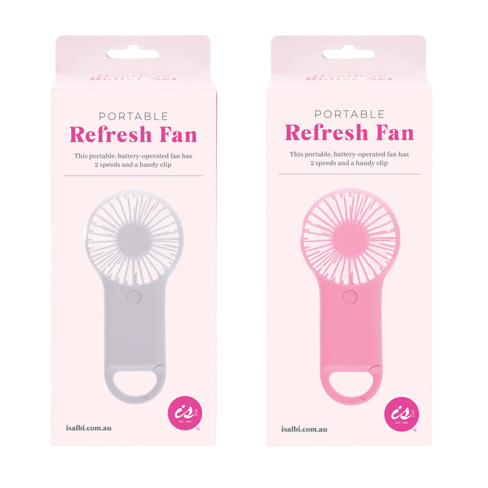 IsGift | Clip On Hand Held Fan 12pcs Assorted