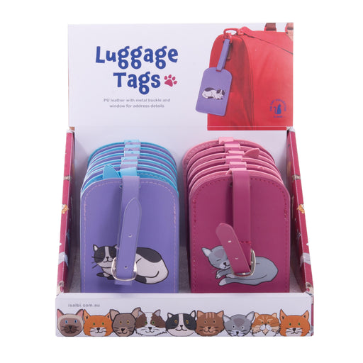 The Cat Collective | Luggage Tag CDU 24pcs/4 Assorted