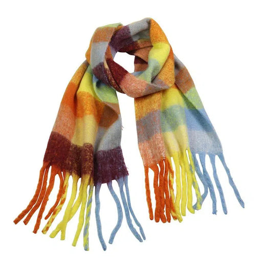 Tiger Tree | Checkered Scarf Bright-Tiger Tree-Homing Instincts