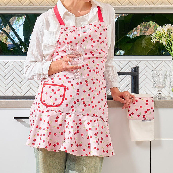 Annabel Trends | Hostess Cotton Apron Cherrylicious Red Kitchen
