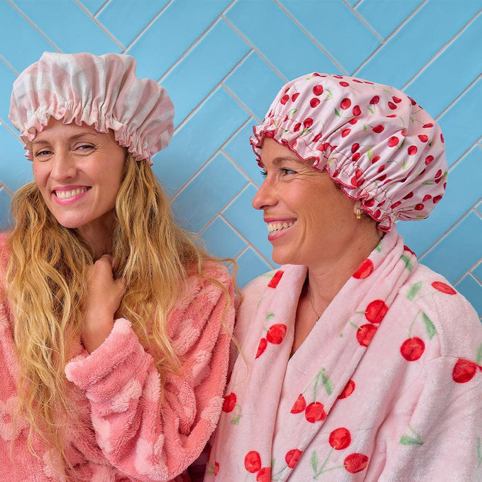 Annabel Trends | Cherrylicious Pink Cotton Hair Shower Cap