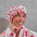 Annabel Trends | Cherrylicious Pink Cotton Hair Shower Cap