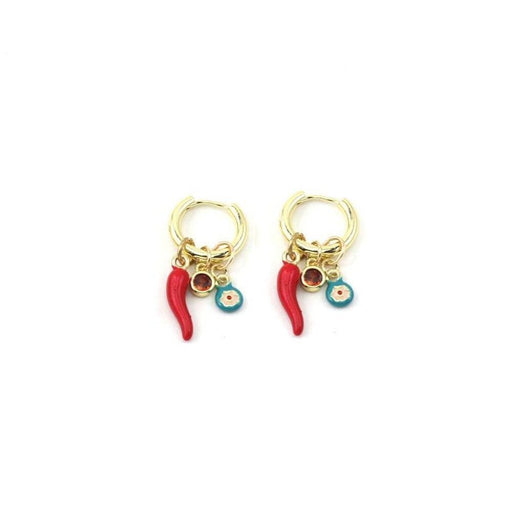 Tiger Tree | Hot Chilli Charm Huggie