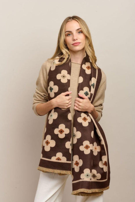 Tiger Tree | Chocolate Autumn Flower Scarf Homing Instincts 
