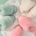 Annabel Trends | Cosy Luxe Fluffy Slippers Pink Lemonade