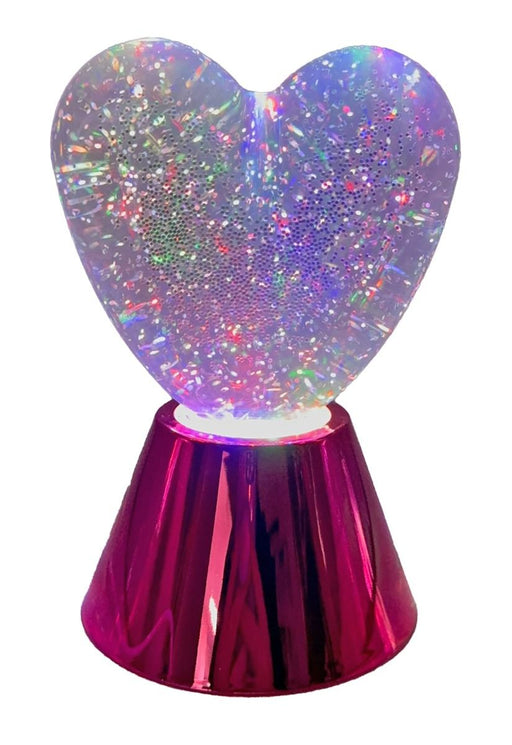 Cotton Candy | Heart Glitter Lamp Purple Homing Instincts