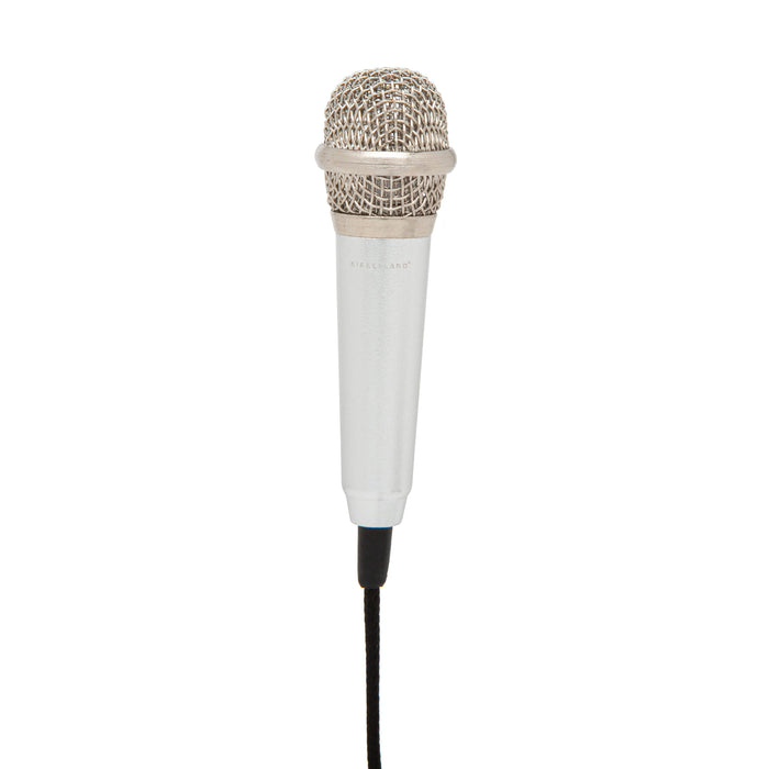Kikkerland | Plug & Play Microphone Silver USB-C Compatible Homing Instincts