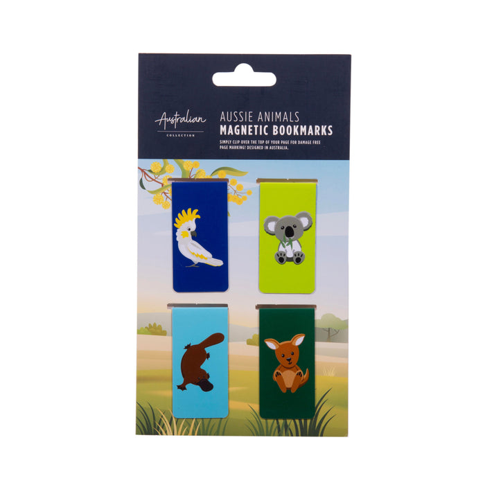 The Australian Collection | Animal Magnetic Bookmarks 4pcs Multi-Coloured