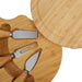 Davis & Waddell | Bamboo Cheese Board 3 Knives Set Natural