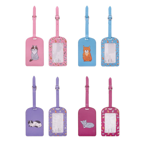 The Cat Collective | Luggage Tag CDU 24pcs/4 Assorted