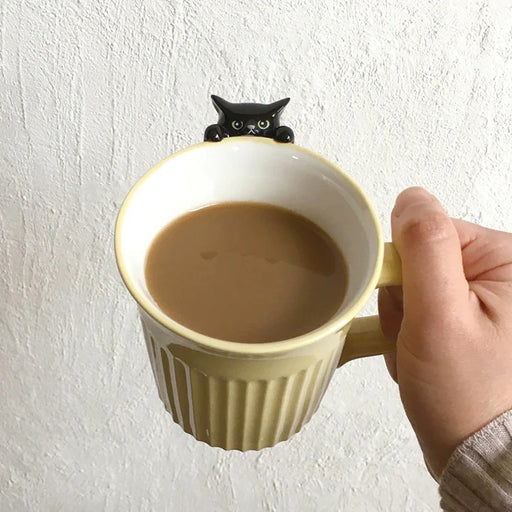 Decole | Cat Hanging Mug - Black Cat Homing Instincts