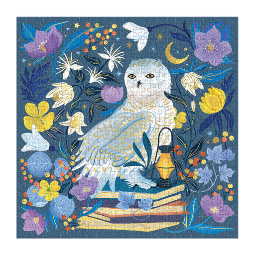 Galison | Celestial Owl Foil Puzzle 500pcs Multi Homing Instincts