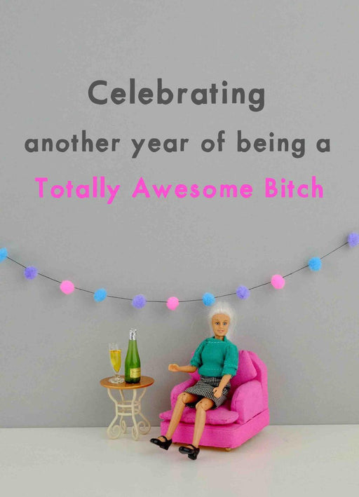 Scarpa Imports | Bold & Bright-Jjb060 - Totally Awesome Bitch-Card-Birthday