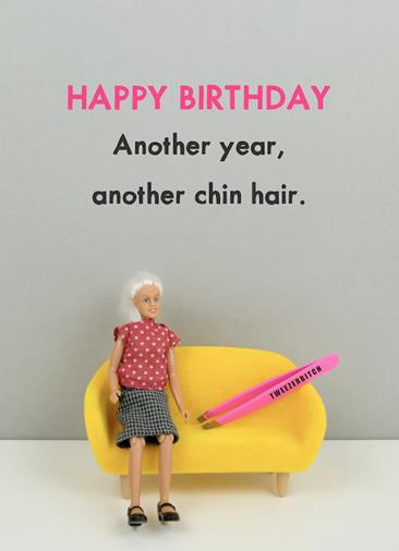 Scarpa Imports | Bold & Bright-Chin Hair-Card