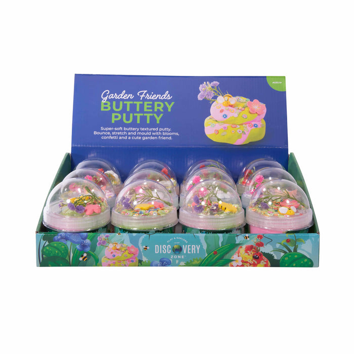 Discovery Zone | Garden Friends Buttery Putty 12pcs Multi‑Coloured