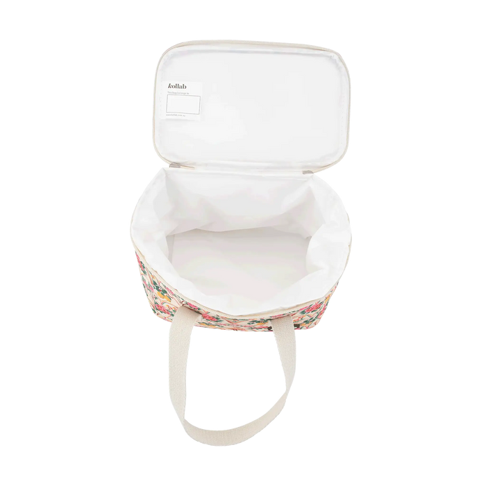 Kollab | Needlepoint Garden Insulated Lunch Bag 22cm x 17.5cm x 14.5cm