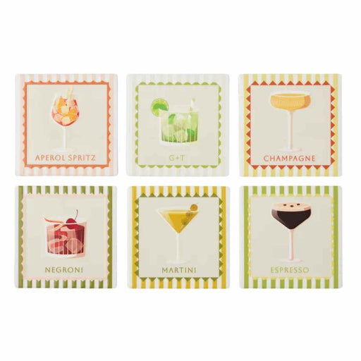Coast to Coast | Aperitif Ceramic Coaster Assorted