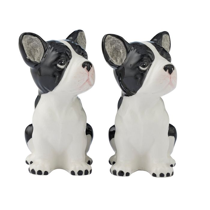 Coast to Coast Home | Frenchie Dog Ceramic Salt & Pepper Shaker Set Kitchen