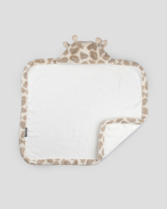 The Little Linen Company | Little Linen Plush Baby Hooded Towel - Savanna Giraffe