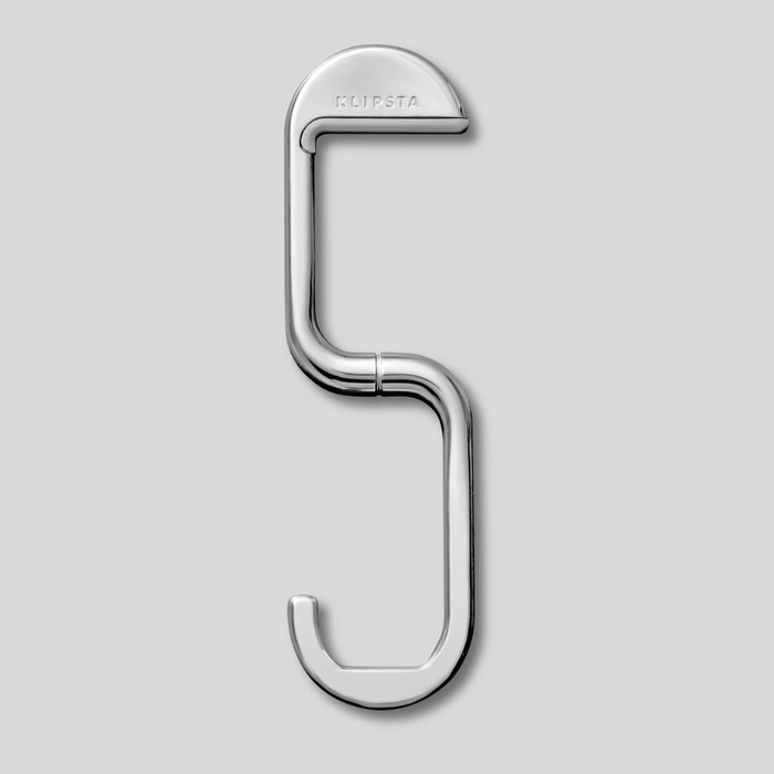 Klipsta | Flip Bag Hook Silver Holds 16kg