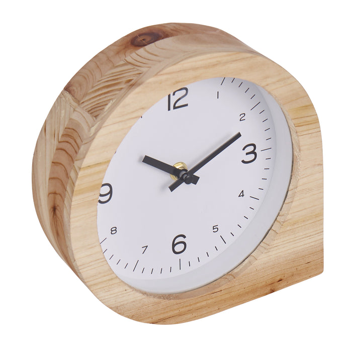 Amalfi | Kasai Natural Wooden Table Clock – Modern Classic Design Homing Instincts