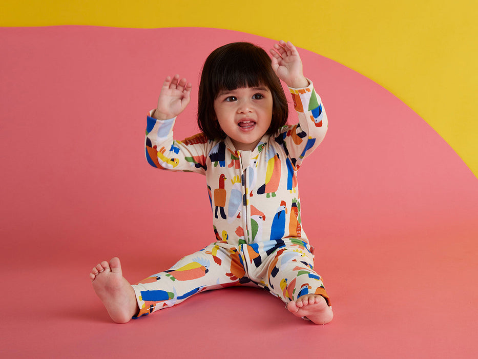 Halcyon Nights | Long Sleeve Romper / Flamin' Galahs