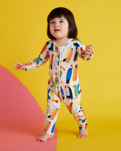 Halcyon Nights | Long Sleeve Romper / Flamin' Galahs