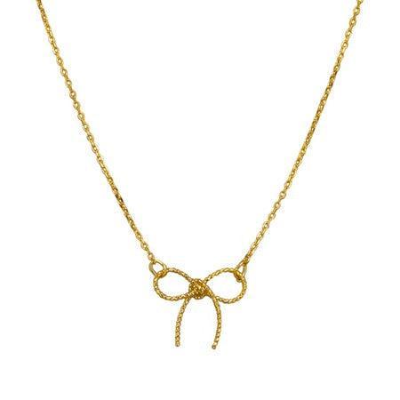 Tiger Tree | Gold Petite Florence Bow Necklace