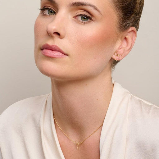 Tiger Tree | Gold Petite Florence Bow Necklace