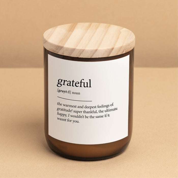 Commonfolk Collective | Dictionary Meaning Candle Grateful