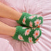 Annabel Trends | Fuzzy Bootie Slippers Soft Sherpa One Size