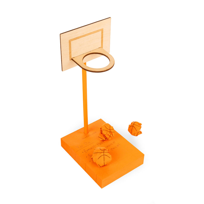 Kikkerland | Desktop Dunks Multi-Coloured Sticky Note Basketball Set
