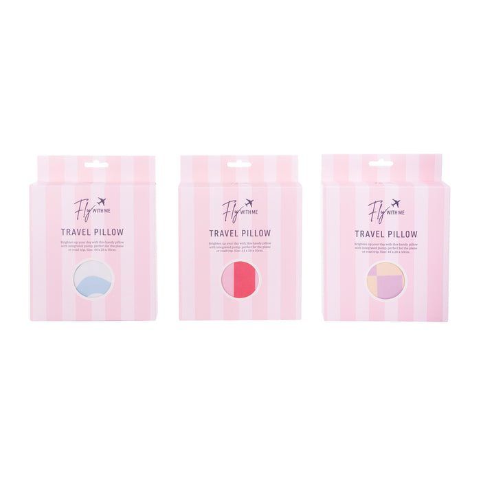 isGift | Fly With Me Travel Pillow Integrated Pump Assorted
