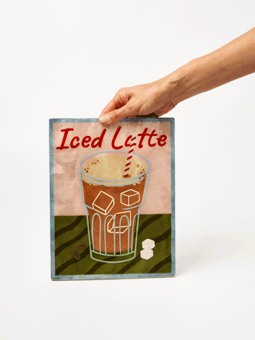 Jones & Co | Barista Iced Latte Wall Art