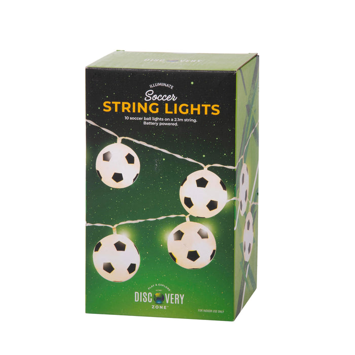 Discovery Zone | Illuminate String Lights Soccer LED 10‑Ball Set