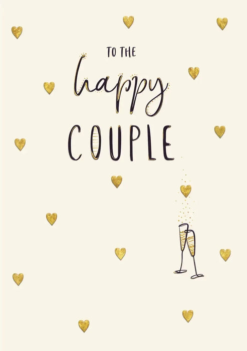 McMillan Cards & Paper | Turnowsky WD- Flutes Hearts Gold Foil Embossed
