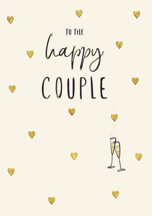 McMillan Cards & Paper | Turnowsky WD- Flutes Hearts Gold Foil Embossed