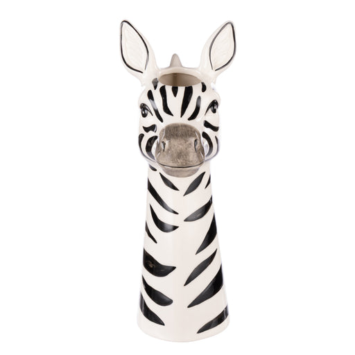 Emporium | Zippy Zebra Vase Modern Glazed Dolomite Decorative Vessel