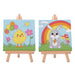 Discovery Zone | Canvas Art Set - Chicks & Bunnies CDU 16pcs/2 Assorted