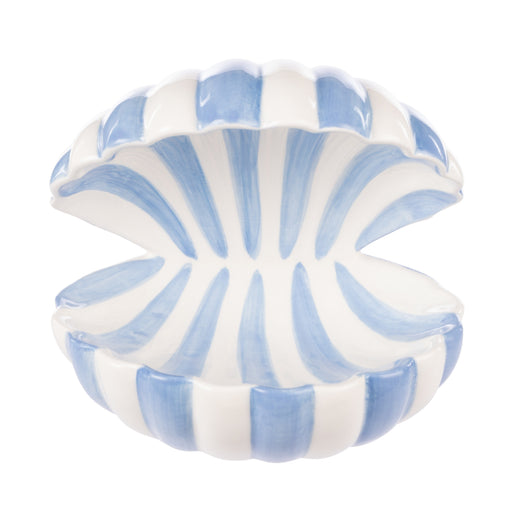 Emporium | Zona Clam Dish White & Blue