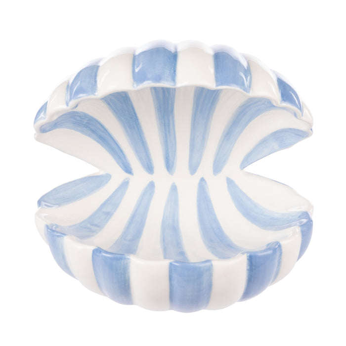Emporium | Zona Clam Dish White & Blue