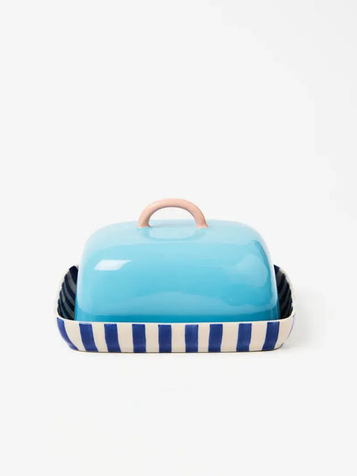 Jones & Co | Bloomie Blue Butter Dish Homing Instincts