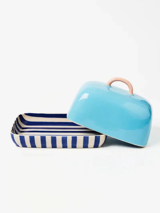 Jones & Co | Bloomie Blue Butter Dish Homing Instincts