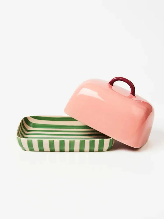 Jones & Co | Bloomie Pink Butter Dish Homing Instincts