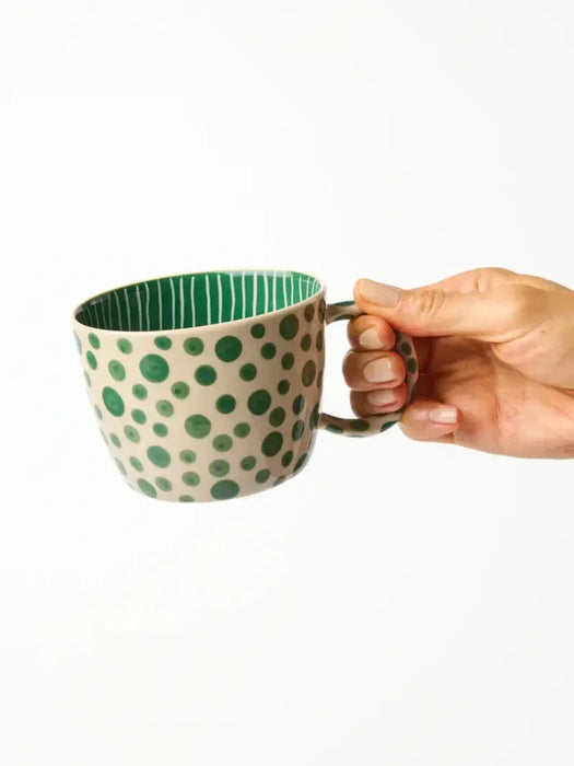 Jones & Co | Chino Mug Green Spot Homing Instincts