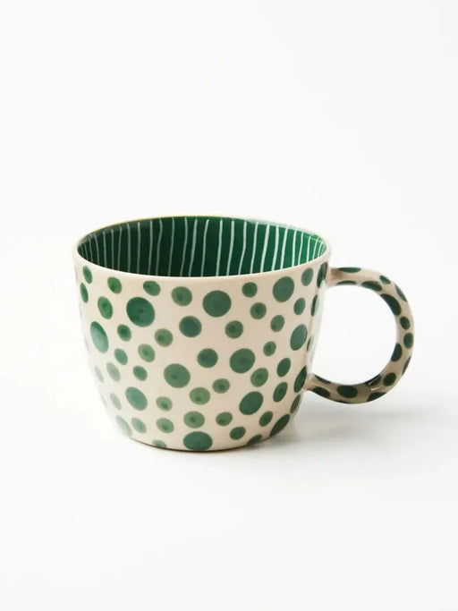 Jones & Co | Chino Mug Green Spot Homing Instincts