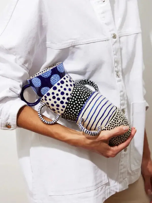Jones & Co | Chino Mug Navy Spot Homing Instincts