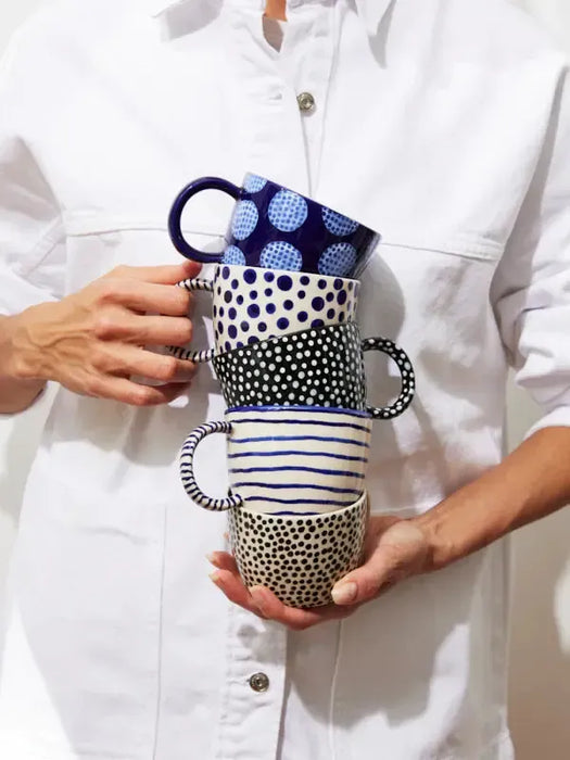 Jones & Co | Chino Mug Navy Spot Homing Instincts
