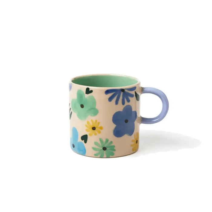 Jones & Co | Ditsy Espresso Mug - Pink Homing Instincts